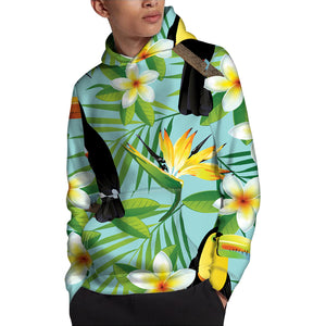 Aloha Keel-Billed Toucan Print Pullover Hoodie