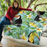 Aloha Keel-Billed Toucan Print Quilt