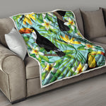 Aloha Keel-Billed Toucan Print Quilt