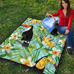 Aloha Keel-Billed Toucan Print Quilt