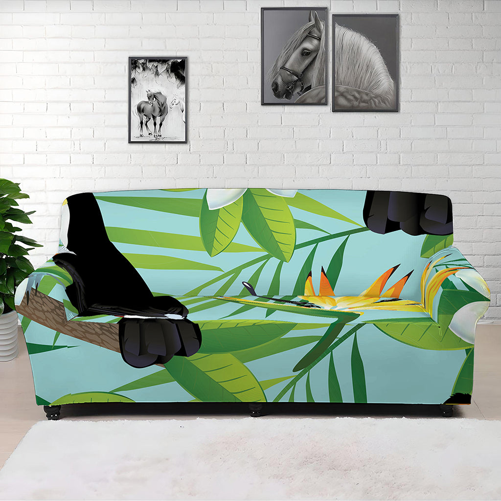 Aloha Keel-Billed Toucan Print Sofa Cover