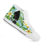 Aloha Keel-Billed Toucan Print White High Top Shoes