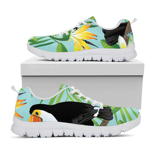 Aloha Keel-Billed Toucan Print White Sneakers