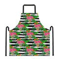 Aloha Skull Striped Pattern Print Apron