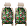 Aloha Skull Striped Pattern Print Car Seat Organizers