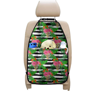 Aloha Skull Striped Pattern Print Car Seat Organizers