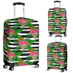 Aloha Skull Striped Pattern Print Luggage Cover GearFrost