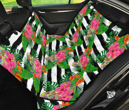 Aloha Skull Striped Pattern Print Pet Car Back Seat Cover