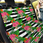 Aloha Skull Striped Pattern Print Pet Car Back Seat Cover