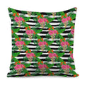 Aloha Skull Striped Pattern Print Pillow Cover