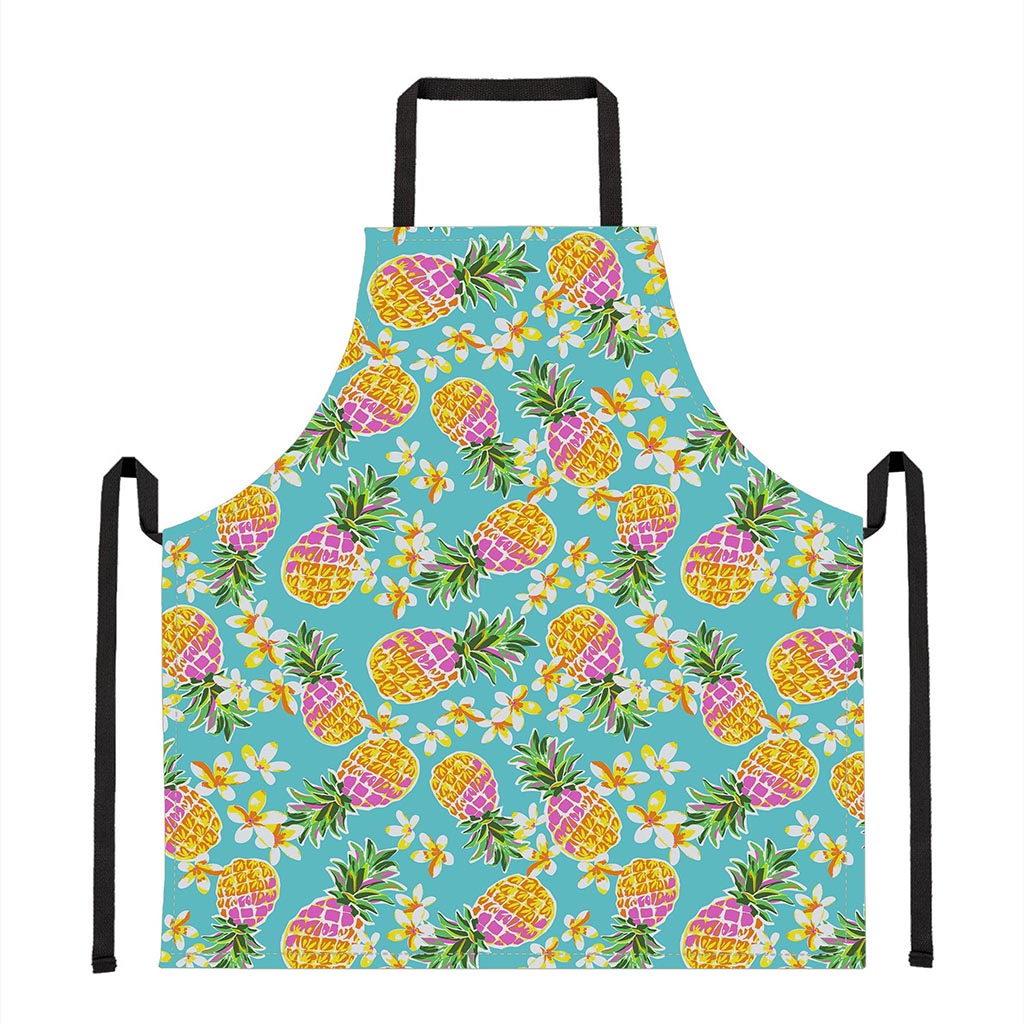 Aloha Summer Pineapple Pattern Print Apron