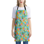 Aloha Summer Pineapple Pattern Print Apron