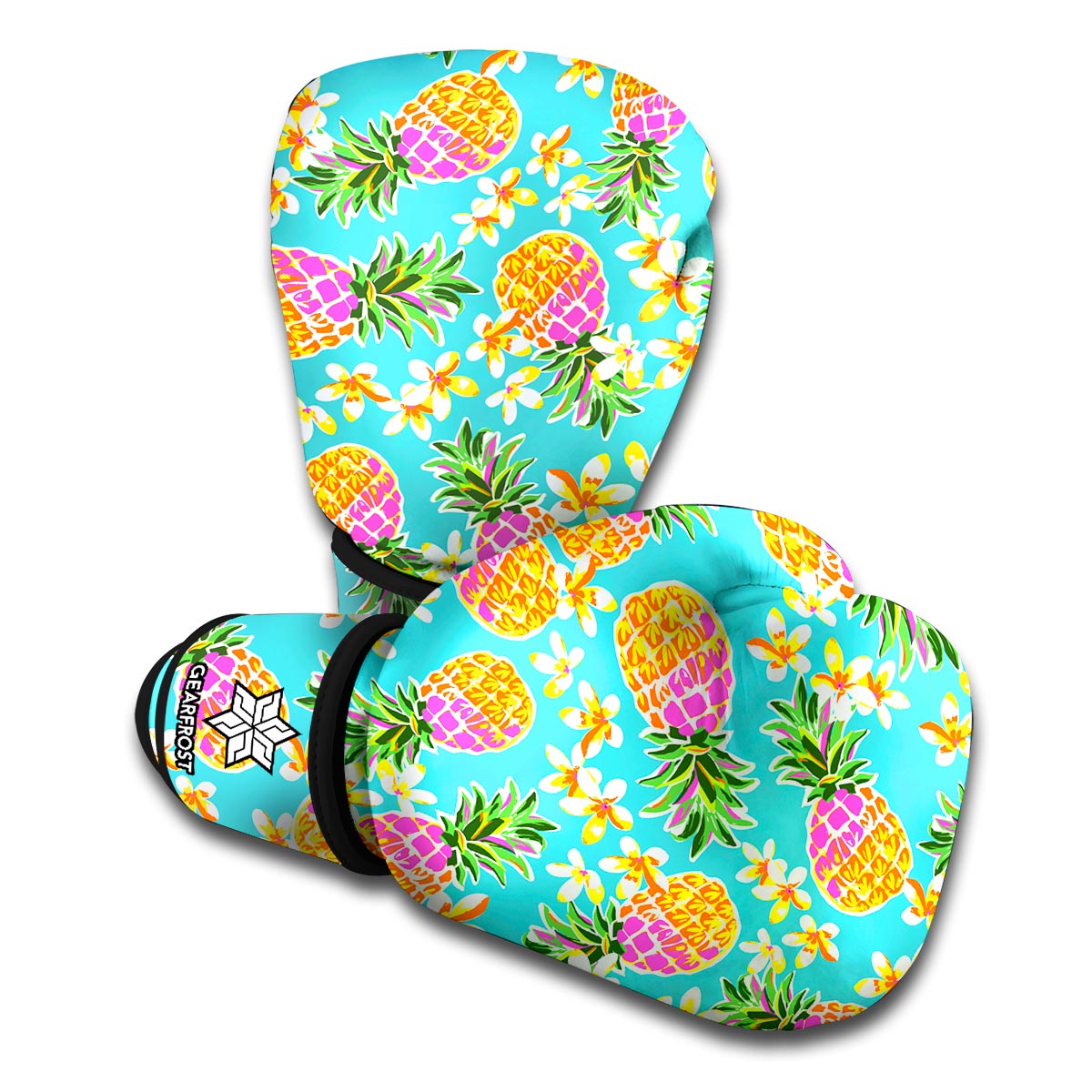 Aloha Summer Pineapple Pattern Print Boxing Gloves