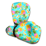 Aloha Summer Pineapple Pattern Print Boxing Gloves