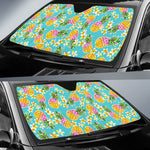 Aloha Summer Pineapple Pattern Print Car Sun Shade GearFrost