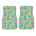 Aloha Summer Pineapple Pattern Print Front Car Floor Mats