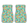 Aloha Summer Pineapple Pattern Print Front Car Floor Mats