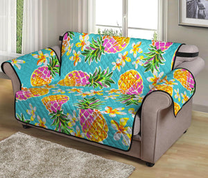 Aloha Summer Pineapple Pattern Print Loveseat Protector