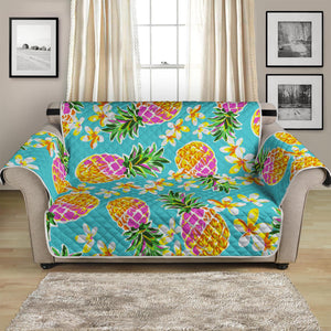 Aloha Summer Pineapple Pattern Print Loveseat Protector