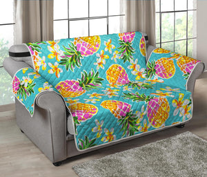 Aloha Summer Pineapple Pattern Print Loveseat Protector