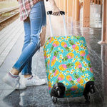 Aloha Summer Pineapple Pattern Print Luggage Cover GearFrost