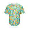 Aloha Summer Pineapple Pattern Print Men's Baseball Jersey