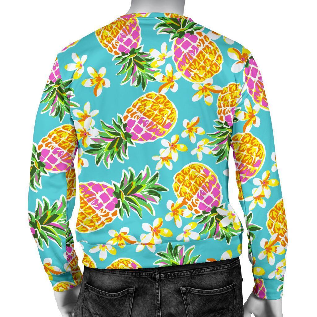 Aloha Summer Pineapple Pattern Print Men's Crewneck Sweatshirt GearFrost