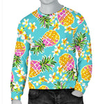 Aloha Summer Pineapple Pattern Print Men's Crewneck Sweatshirt GearFrost