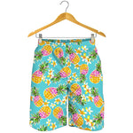 Aloha Summer Pineapple Pattern Print Men's Shorts