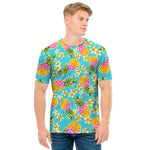 Aloha Summer Pineapple Pattern Print Men's T-Shirt