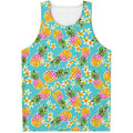 Aloha Summer Pineapple Pattern Print Men's Tank Top
