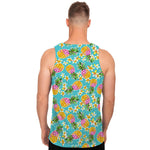 Aloha Summer Pineapple Pattern Print Men's Tank Top