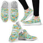 Aloha Summer Pineapple Pattern Print Mesh Knit Shoes GearFrost