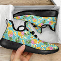 Aloha Summer Pineapple Pattern Print Mesh Knit Shoes