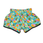 Aloha Summer Pineapple Pattern Print Muay Thai Boxing Shorts