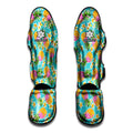 Aloha Summer Pineapple Pattern Print Muay Thai Shin Guards