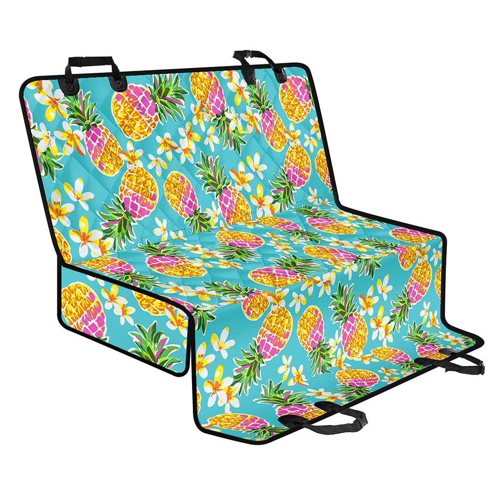 Aloha Summer Pineapple Pattern Print Pet Car Back Seat Cover