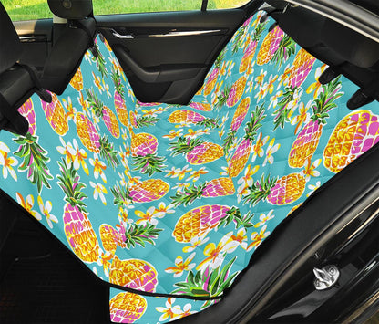 Aloha Summer Pineapple Pattern Print Pet Car Back Seat Cover
