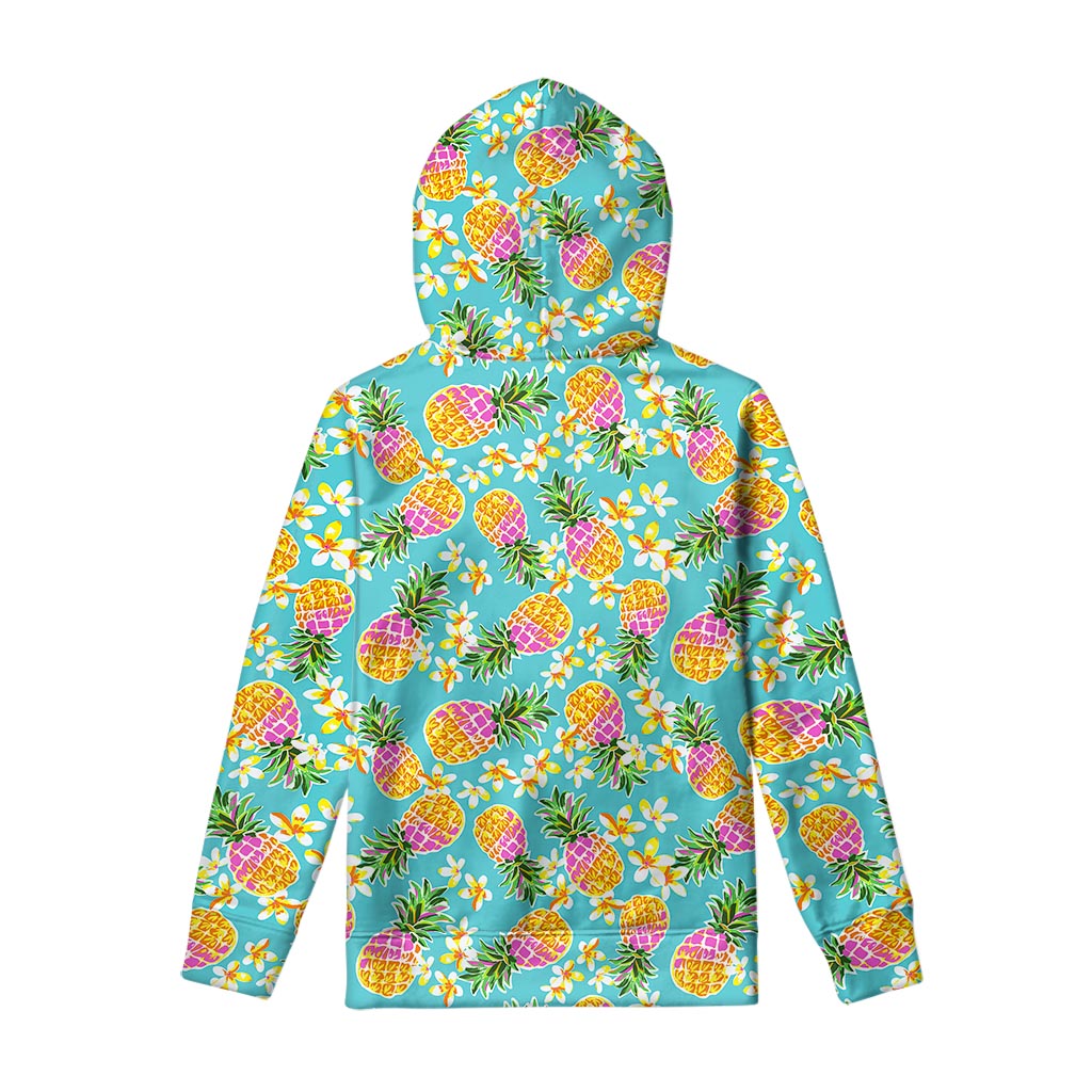 Aloha Summer Pineapple Pattern Print Pullover Hoodie