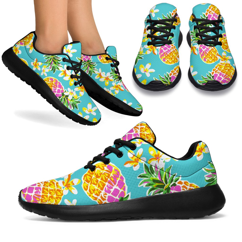 Aloha Summer Pineapple Pattern Print Sport Shoes GearFrost