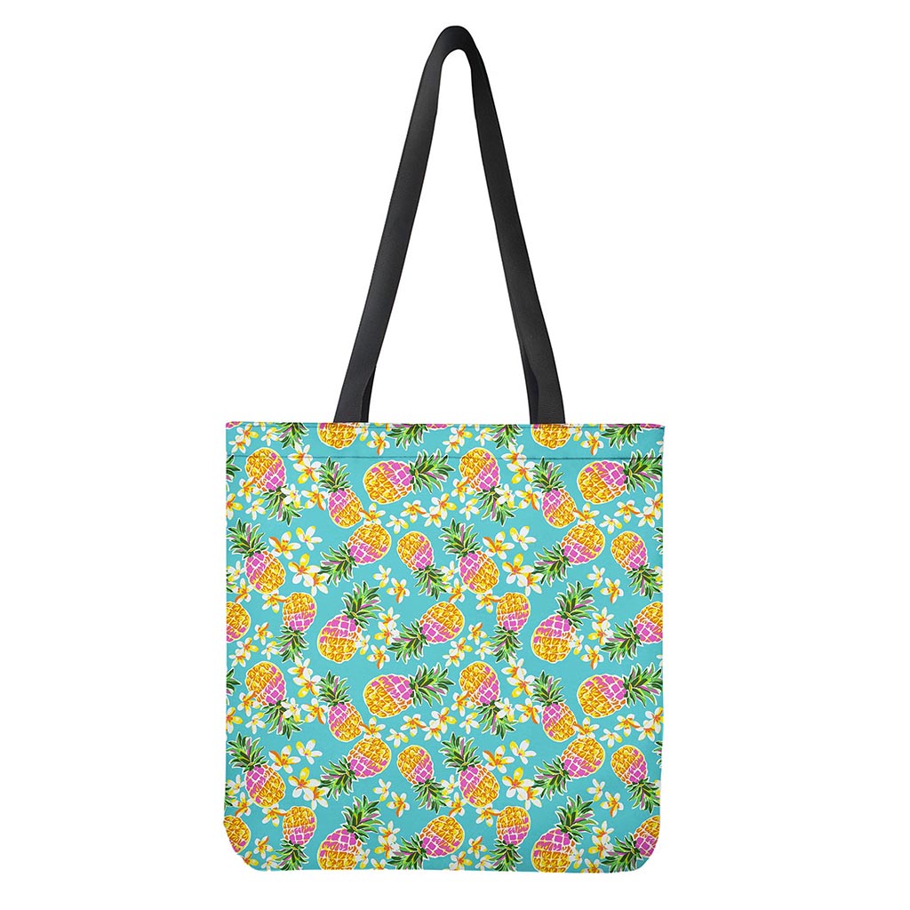 Aloha Summer Pineapple Pattern Print Tote Bag