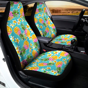 Aloha Summer Pineapple Pattern Print Universal Fit Car Seat Covers