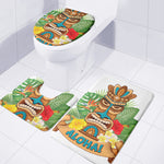 Aloha Tiki Print 3 Piece Bath Mat Set