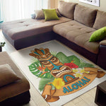 Aloha Tiki Print Area Rug