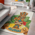 Aloha Tiki Print Area Rug