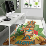 Aloha Tiki Print Area Rug