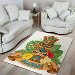 Aloha Tiki Print Area Rug