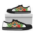 Aloha Tiki Print Black Low Top Sneakers