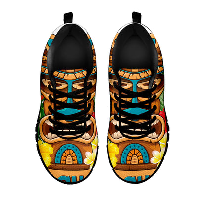 Aloha Tiki Print Black Sneakers