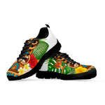 Aloha Tiki Print Black Sneakers